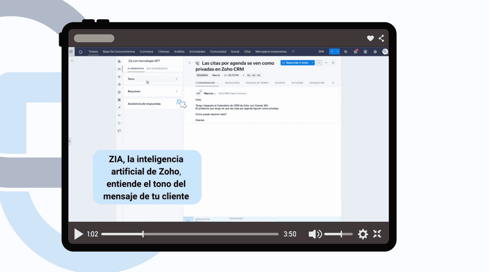 Gestión de tickets con IA