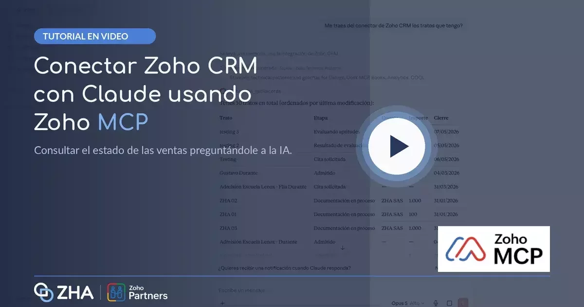 Conectar Zoho CRM con Claude